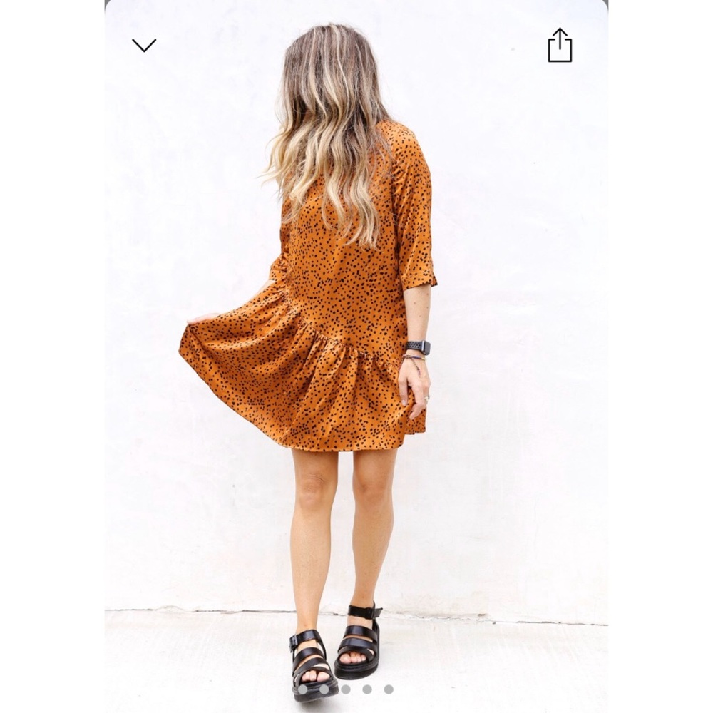 Ascot + Hart Romi Rust Dress - Picture 2 of 4